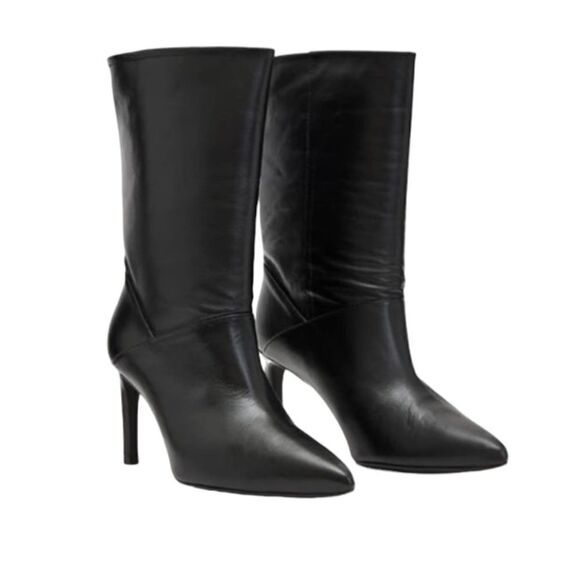 ALL SAINTS Orlano Leather Boots in Black